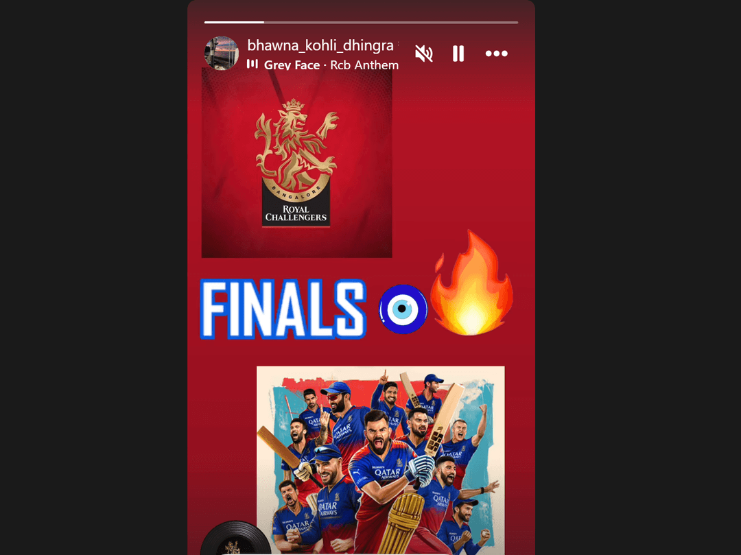 Bhawne Kohli celebrated RCB win