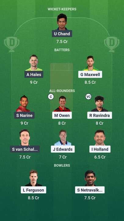 Freedom vs Knight Riders MLC 2025 Dream 11 Team 